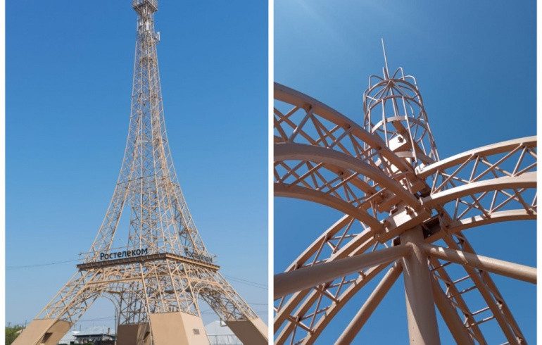 Эйфелеву башню в Париже Челябинской области максимально приблизили к оригиналу