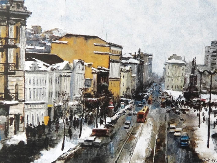 Владивосток 15 июня. Герой СССР Михаил Парсегов и художник Николай Большаков