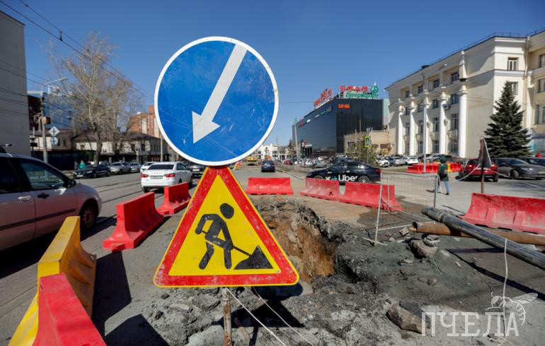 В Челябинске ведут дорожные работы одновременно на 19 объектах