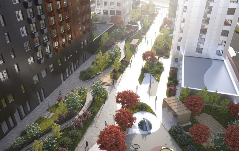 Работы по строительству жилого комплекса “ДОМ на Востоке” идут полным ходом