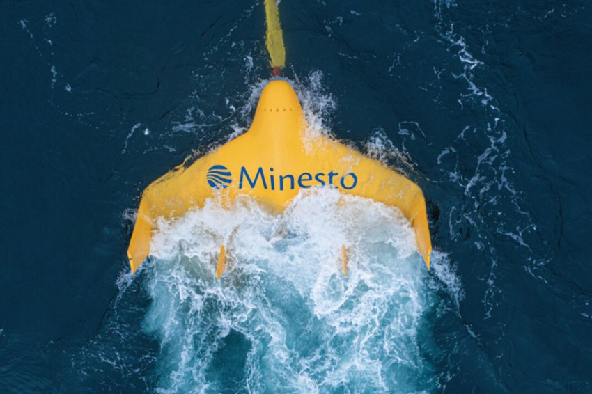 Приливную электростанцию в виде гигантского воздушного змея запустили в Дании