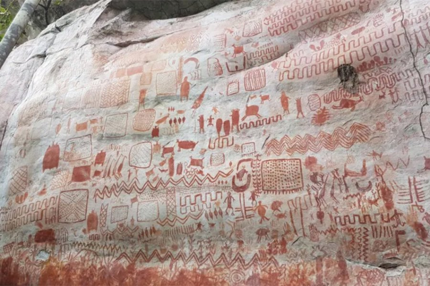 Потрясающий наскальный рисунок показывает, что люди заселили колумбийскую Амазонку 13 000 лет назад