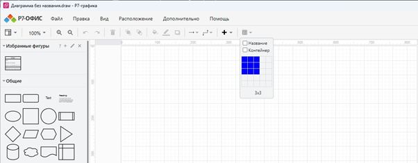 Найден новый способ в «Р7-Графике» добавить таблицу в диаграмму
