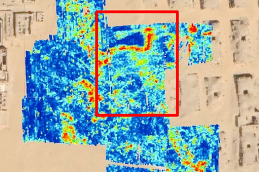 Археологи обнаружили захороненное L-образное сооружение возле пирамид Гизы
