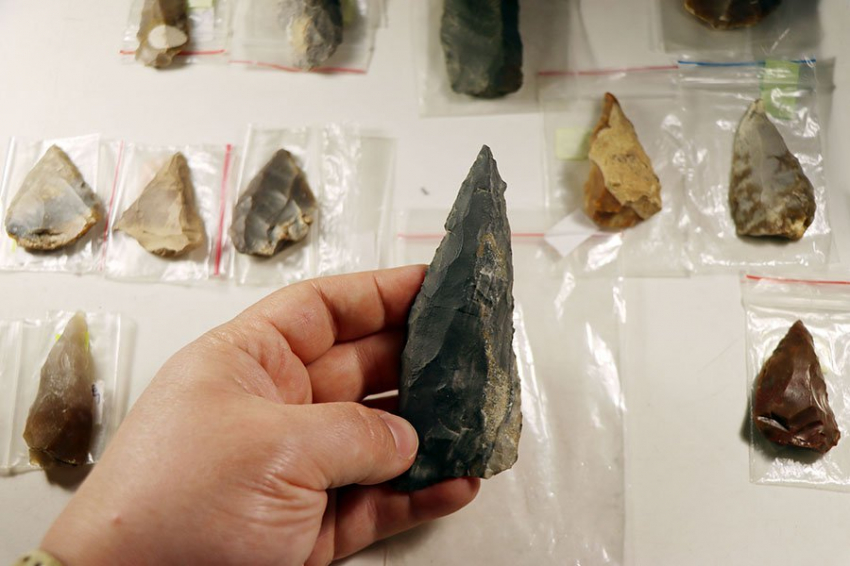 Древние жители современного Краснодарского края изготавливали пять типов остроконечных каменных орудий