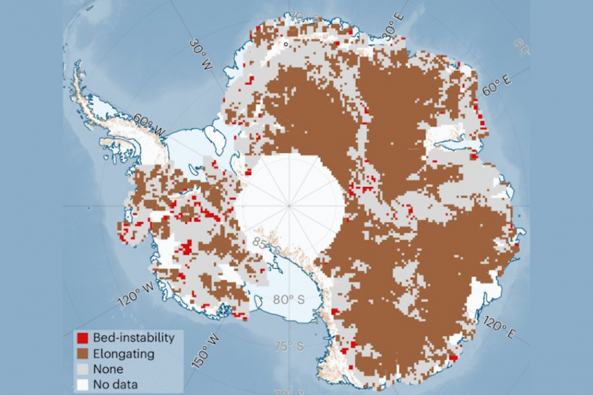 Дюны покрывают всю поверхность Антарктиды