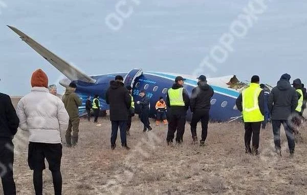 В Казахстане разбился самолёт, летевший из Баку в Грозный