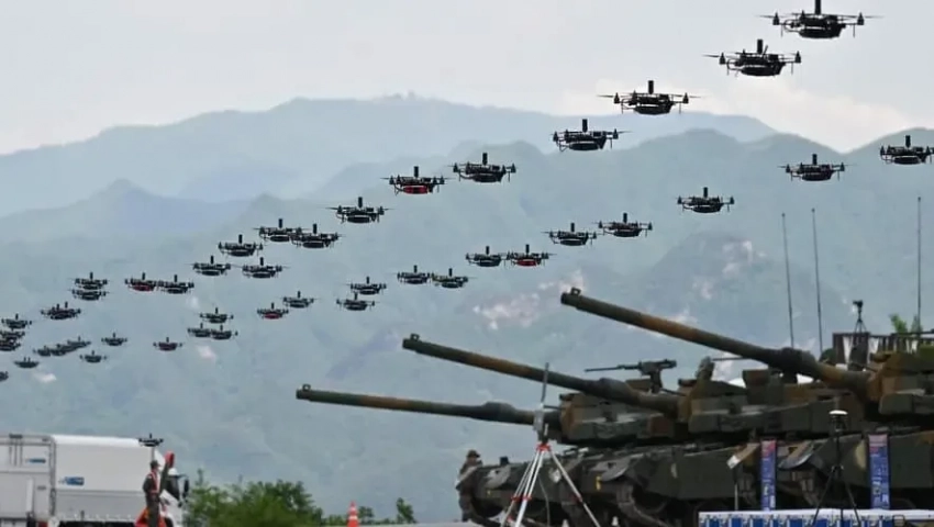 Стена щитов? Нет – стена дронов!