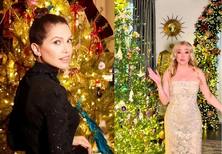 Даша Жукова, Яна Рудковская, Ирина Шейк, Мария Шарапова, Софья Эрнст, Полина Гагарина: как селебрити украсили свои дома к праздникам