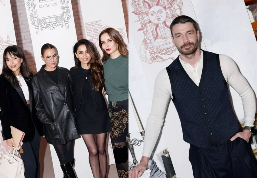 Максим Матвеев, Диана Манасир и Ксения Чилингарова посетили открытие книжного клуба Кристины Потупчик